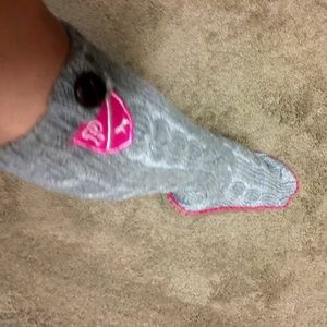 Victorias secret pink slipper socks